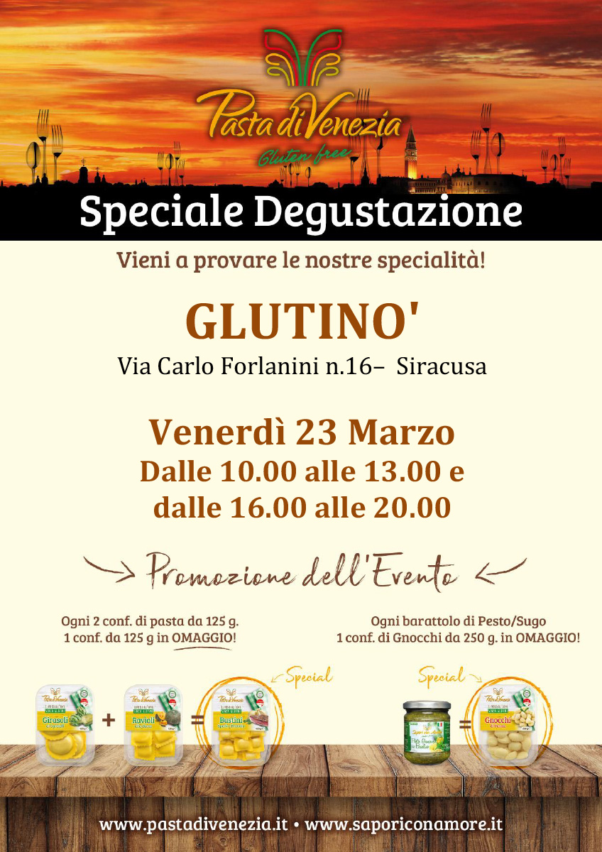 Evento di Degustazione a Siracusa di Pasta di Venezia