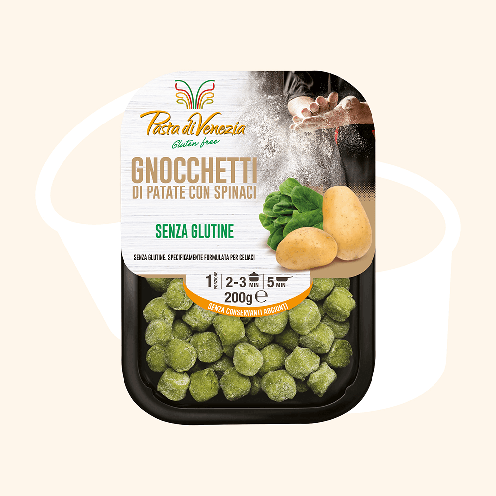 gnocchetti di patate con spinaci